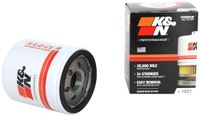 K&N Oliefilter - Opschroeffilter 76x95mm compatibel met Chevrolet, Cadillac (HP-1021)