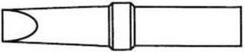Weller 4ETE-1 Pointe à souder Forme plate Taille de la pointe à souder 5,6 mm Contenu : 1 pièce(s)