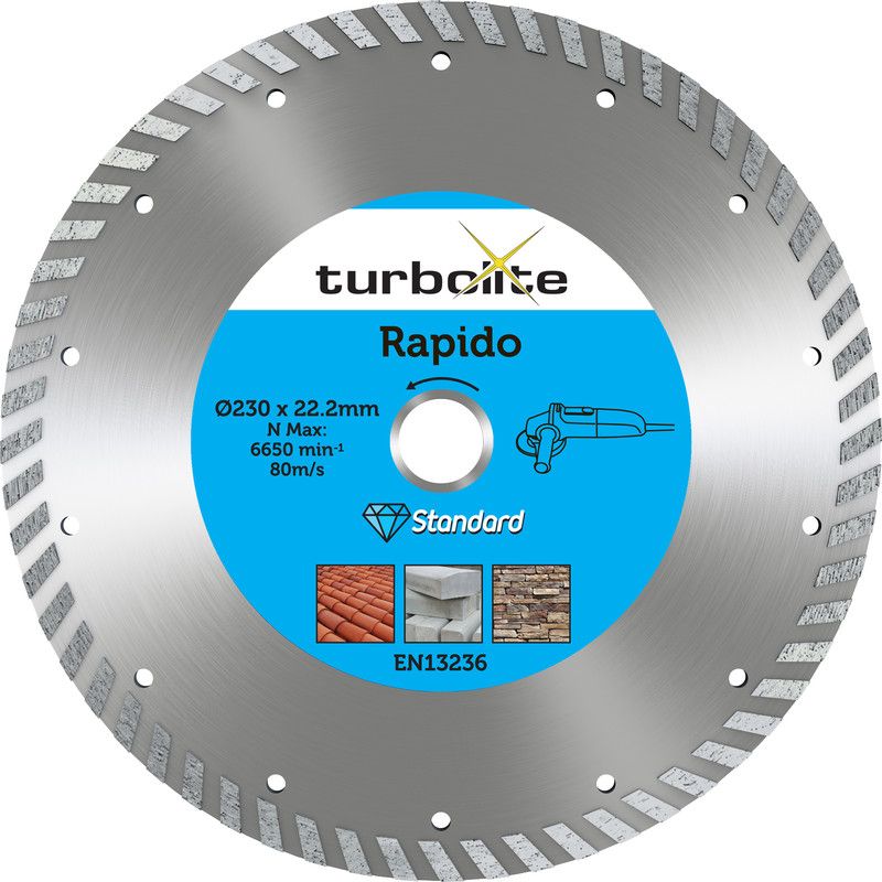 Turbolite Rapido diamond disc universal 230x22.2mm