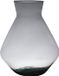 Hakbijl Glass Bloemenvaas Alexandra - transparant zwart - eco glas - 19 x 25 cm - smoke glas