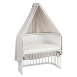 babybay Hemel wafelpiqué voor mobiele houder, witgrijs