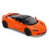 McLaren 750S Coupé modelauto op schaal 1:43, papaya oranje, nauwkeurig gegoten model voor verzamelaars, officieel gelicentieerd product