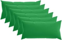 vidaXL Kussensloop Groen Polyester 40 x 80 cm (6 stuks)