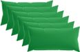 vidaXL Kussensloop Groen Polyester 40 x 80 cm (6 stuks)