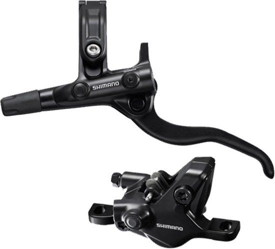 Shimano M4100/MT410 Schijfremset - Voor - Zwart - 160mm - Links