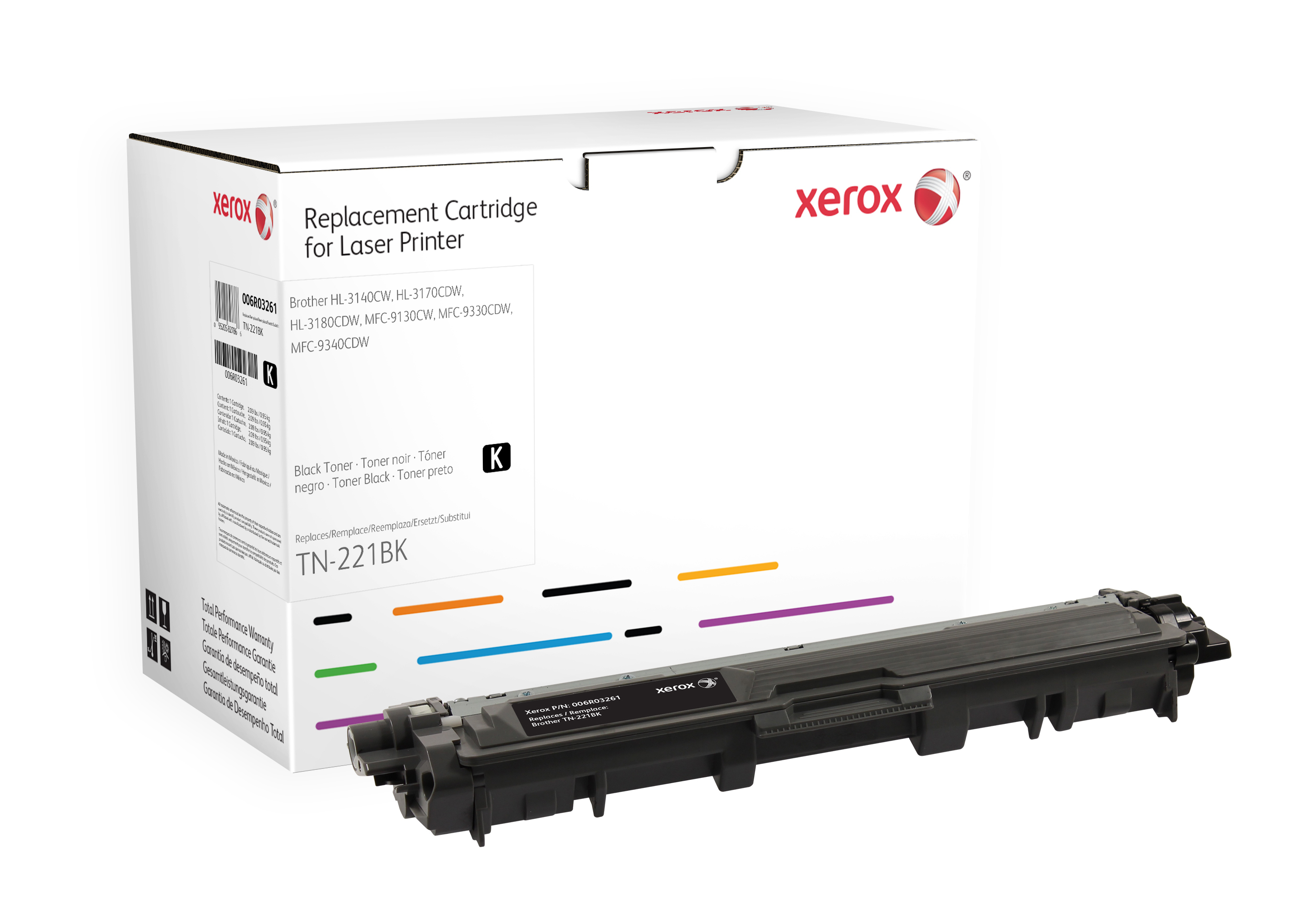 Xerox Zwarte toner cartridge. Gelijk aan Brother TN241BK. Compatibel met Brother DCP-9020, HL-3140, HL-3150, HL-3170, MFC-9130, MFC-9140, MFC-9330, MFC-9340