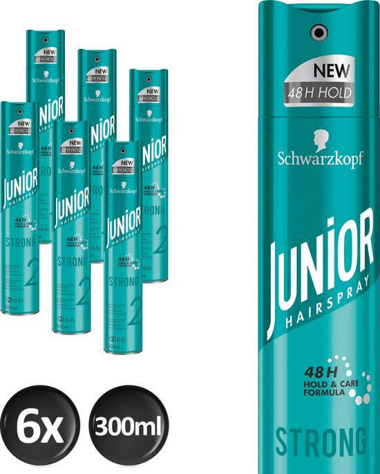 JUNIOR Hairspray Schwarzkopf Junior Strong Haarspray - 6 stuks - Voordeelverpakking
