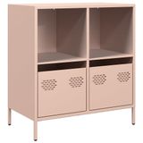 vidaXL Commode 68x39x73,5 cm Acier laminé à froid Rose