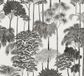 A.S. Création Botanisch Vliesbehang - Grijs Zwart Wit - Palmboom Patroon - 1005 x 53 cm