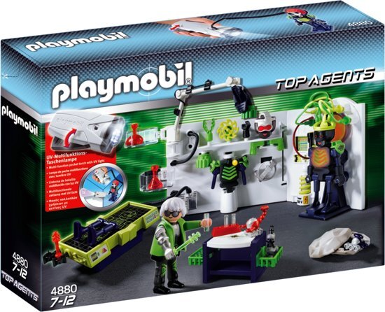 playmobil Top Agents Robo-Gangsterlaboratorium met Multifunctioneel Licht - 4880