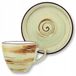 Wilmax Pistache Porseleinen Koffiekop met Schotel (110ml)