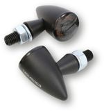 HIGHSIDER pro Apollo Bullet LED Knipperlicht/Position Light Zwart/Smoke 2in1, E-gekeurd (set)