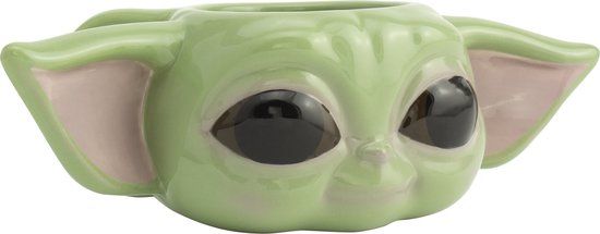 Paladone Star Wars The Mandalorian Baby Yoda 3D Mok - Groen - 350ml