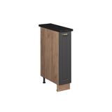 Vicco Apotheekkast Fame-Line, Anthrazit-Gold Landhaus/Goudkleurig Eiken, 20 cm, WB Antraciet