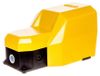 Pédale de commande avec couvercle, métal jaune, 2 contacts à fermeture, 2 contacts à ouverture, modèle T0-PDKS11GX10