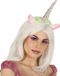 Fiestas Guirca Haarband Unicorn/eenhoorn - zilver gekleurd - meisjes/dames - Fantasy thema