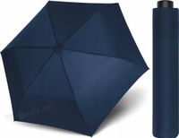 Doppler Zero Large Ultralichte paraplu voor heren en dames, windbestendig, compact, Blauw