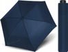 Doppler Zero Large Ultralichte paraplu voor heren en dames, windbestendig, compact, Blauw