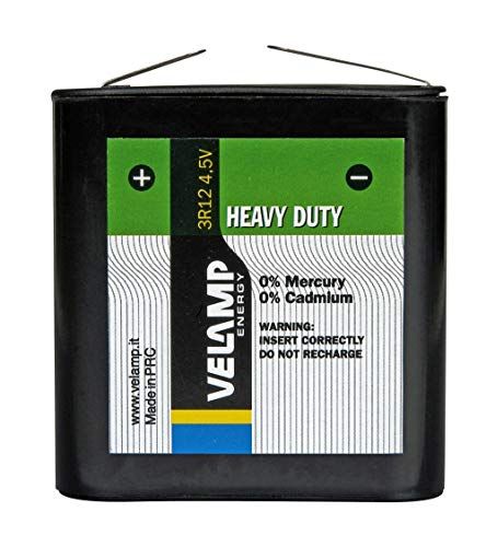 VELAMP 3R12/1BP Koolstof-zink batterij, plat met 2 vinnen, 3r12 4,5v