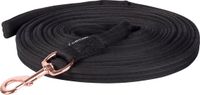 Harry's Horse Longeerlijn Soft Rosegold 8m Zwart