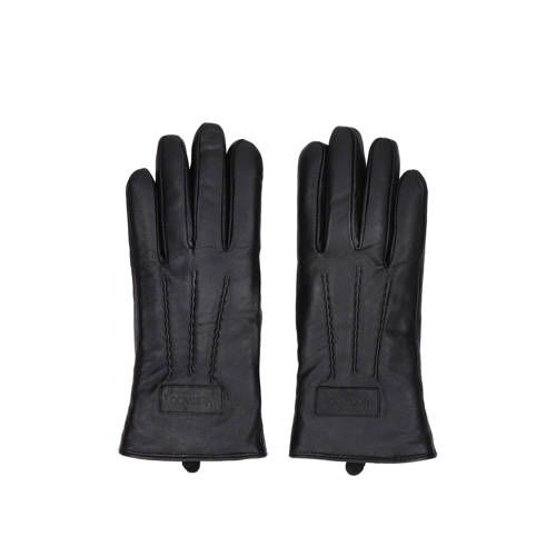 Warmbat Australia leren handschoenen zwart