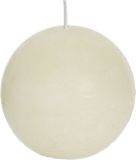 Spaas Rustieke Bolkaars - Ivoorwit - 8 cm - 45 Branduren