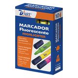 D'Art – verpakking van 10 markeerstiften. geel