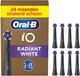 Oral-B iO Series Radiant White Zwart - Opzetborstels - 8 Stuks