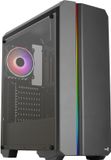 Aerocool Genesis-A-BK-v2 Zwart Midi-Tower ATX Gehard Glas RGB Verlichting