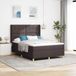 Maison Exclusive - Boxspringbed met hoofdeinde, donkerbruin, 140 x 190 cm, gestoffeerd
