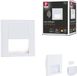 Paulmann LED-wandinbouwlamp Tsaro hoekig 80x80 mm 1W 80lm 230V 2700K Wit mat