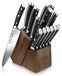 Set de couteaux de cuisine 14 pièces avec bloc en acier inoxydable durable
