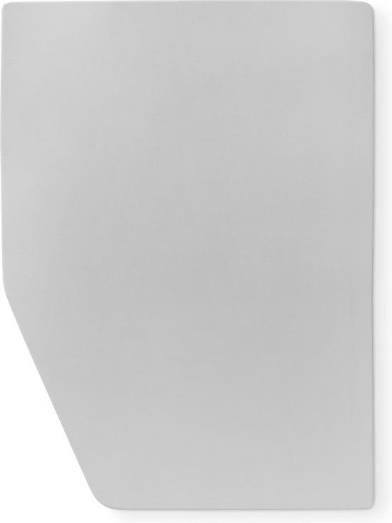 Travel Textiles Jersey Fitted Sheet - Caravan & Camper - French Bed Left - Grey - 160x210cm
