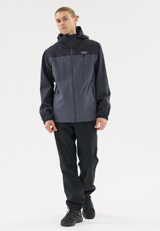 Weather Report DELTON W-PRO15000 Regenjas Heren L Antraciet-zwart