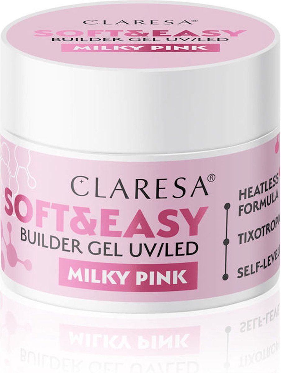 Claresa Keratine Builder Gel Soft & Easy Milky Pink 12gr.