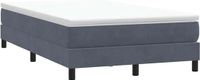 vidaXL Boxspring zonder matras fluweel donkergrijs 120x210 cm