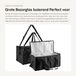 Dailygoods Sac de livraison 2 pièces - 40 l - 56 x 26 x 26 cm - Sacs glacière isolés - Noir