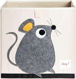 3 Sprouts Boîte de rangement Souris 33 x 33 x 33 cm Multicolore