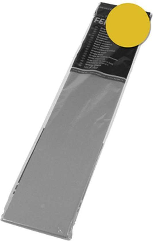 Folia crêpepapier goud - 10 stuks - Geel