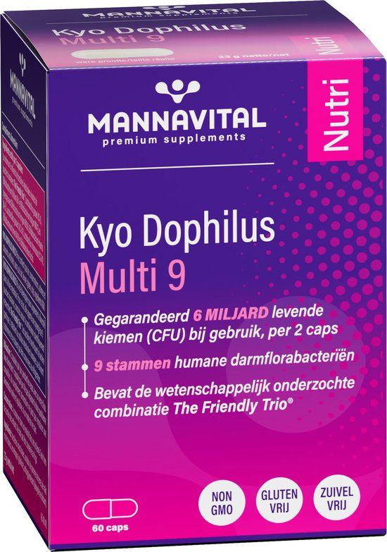Mannavital - Kyo Dophilus Multi 9 - 60 Capsules