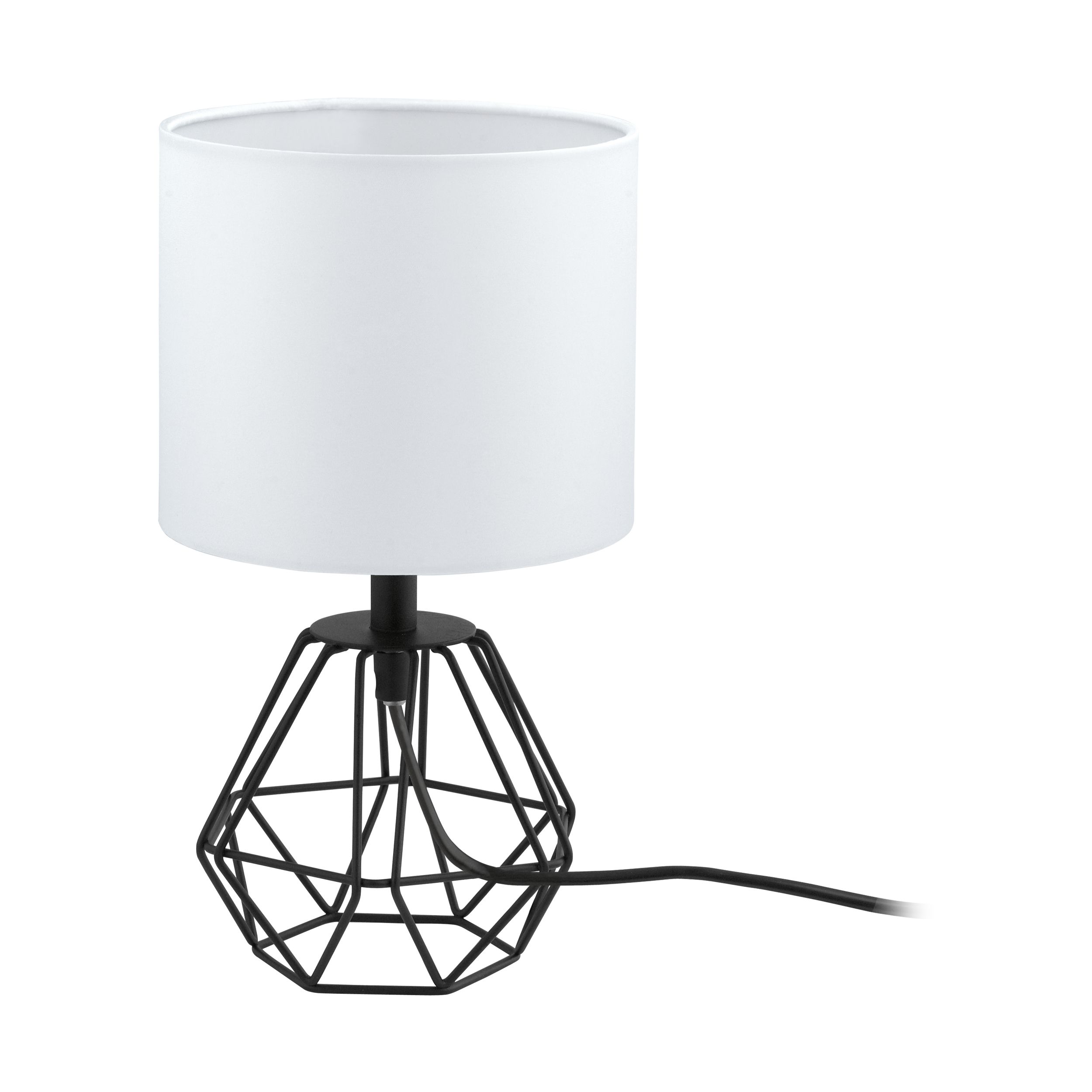 EGLO Carlton 2 Tafellamp - Zwart/Wit - E14 - 30.5 cm