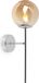 SIENA CHROM applique murale, 1 lampe en verre, culot E14
