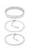 Calvin Klein CK STACKED Collection, set van 3 armbanden voor femmes, roestvrij staal, verkrijgbaar in zilveren of gouden versie