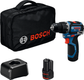 Bosch Blauw GSB 12V-32 Accu klopboorschroefmachine 12V | 2x 2,0Ah accu + GAL 12V-20 lader | In tas - 06019G9503