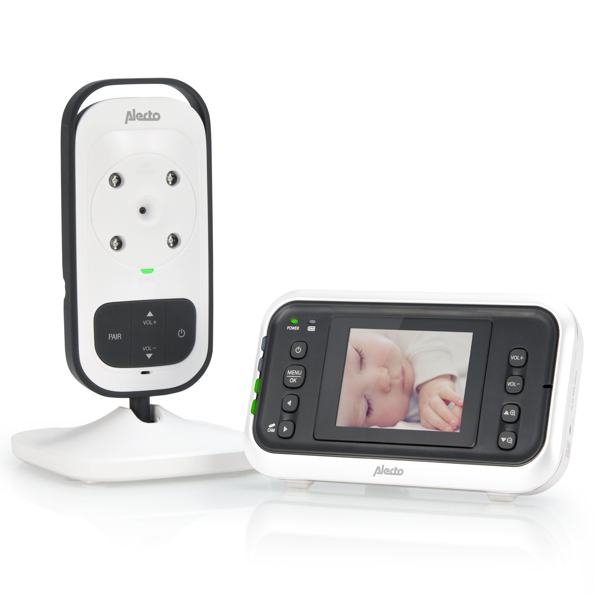 Alecto DVM-75 Babyfoon met Camera - Antraciet/Wit