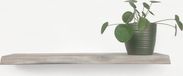 wandplanken.nl Étagère murale flottante chêne tronc d'arbre naturel blanc 150 x 30 cm matériel de fixation inclus