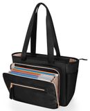 Merkloos 15,6 Inch Laptoptas voor Vrouwen met Accordeonopbergvak