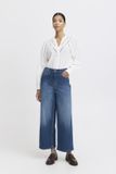 b.young BYKOMMA EMB JEANS Dames Regular Fit Jeans Mid Blue Denim Katoen/Elastaan W29