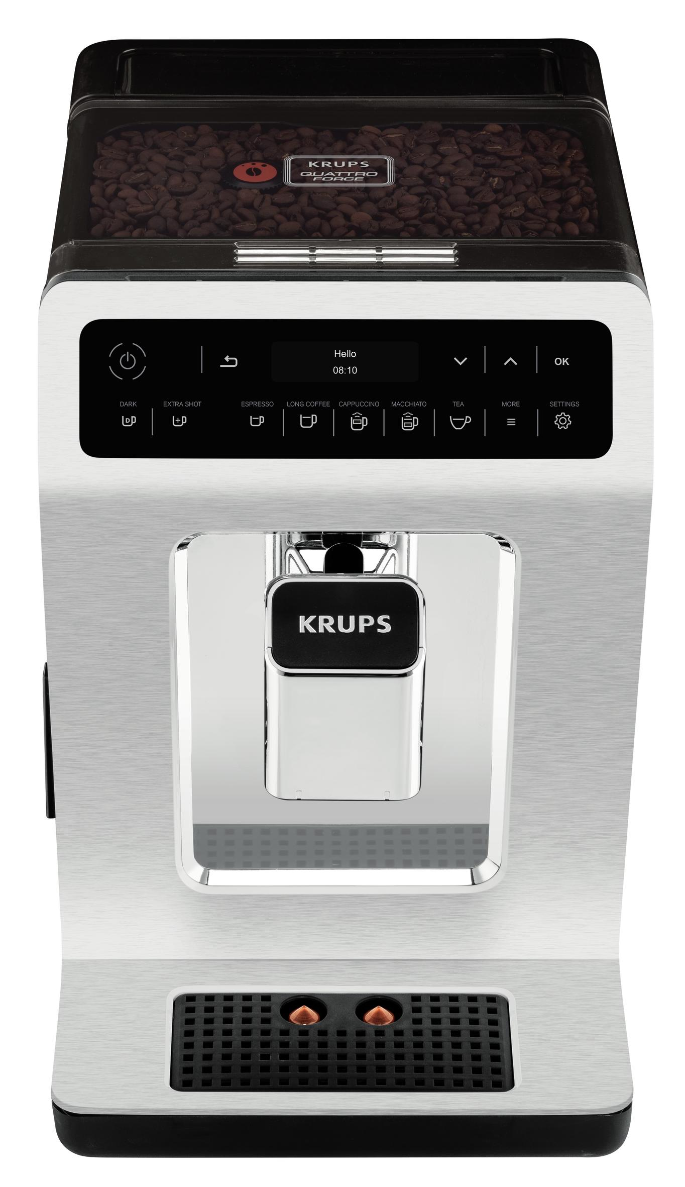 Krups Evidence volautomatische espressomachine - Chrome EA891C chroom, metallic