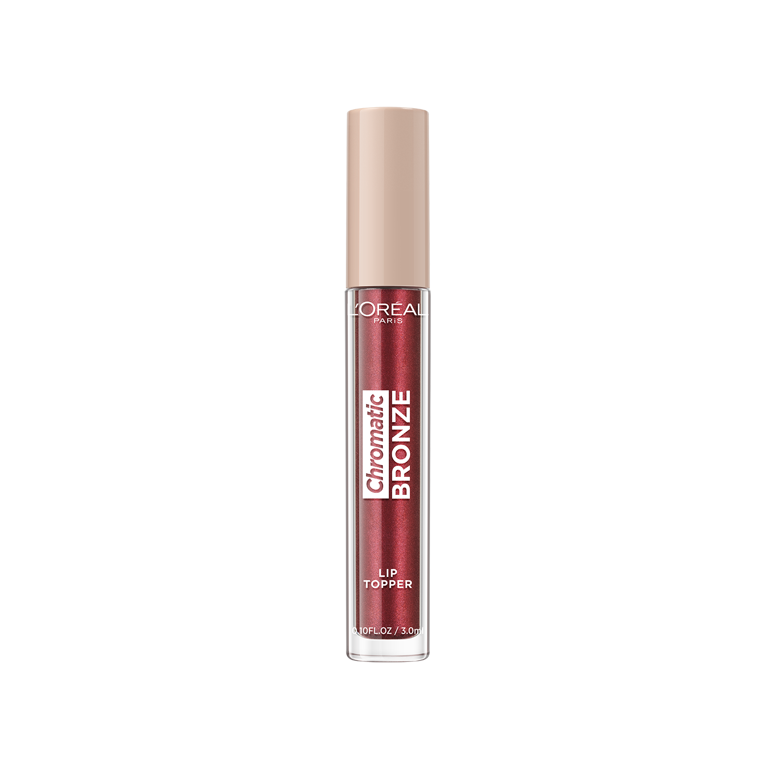 L'Oréal Chromatic Bronze Strobing Lipgloss Topper - 04 Red Tonic - Rode lipgloss